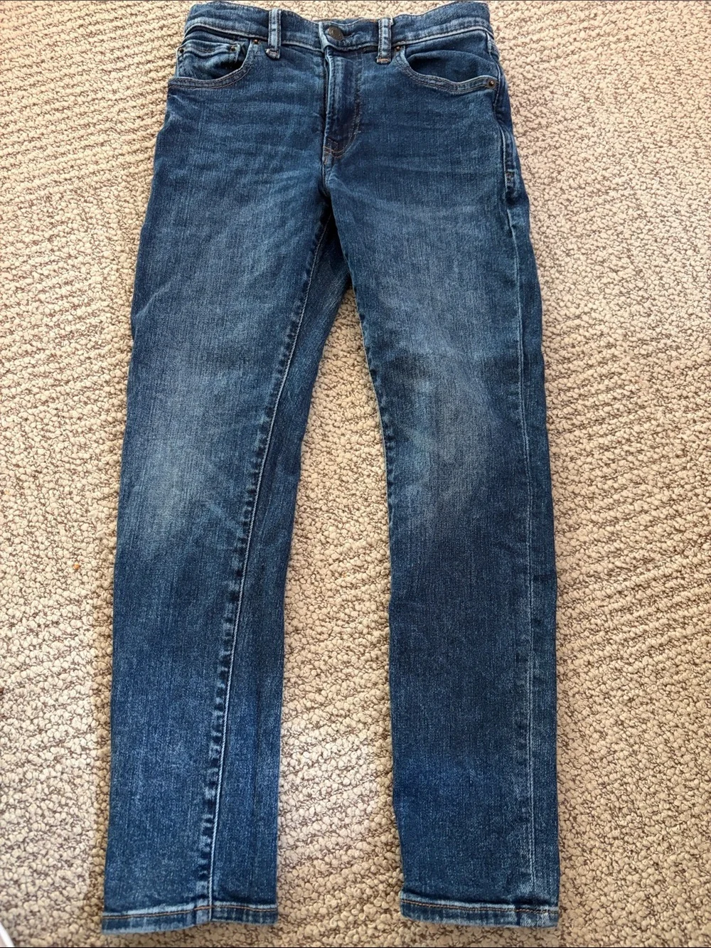 GAP Men's Slim Jeans in Washed Blue Denim